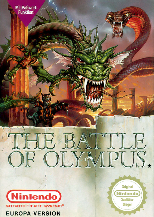 Battle of Olympus, The (Europe) box art